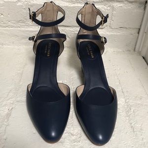 Cole Haan Navy Wedge (never worn)